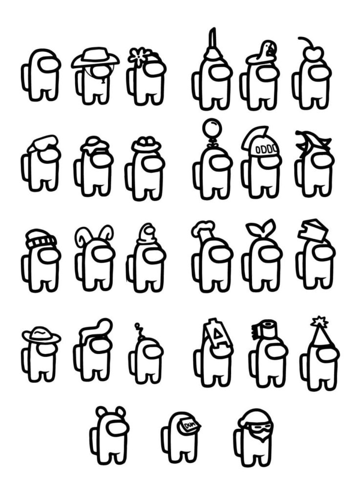 Among us coloring pages print for free coloring pages