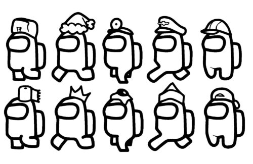 All among us coloring page