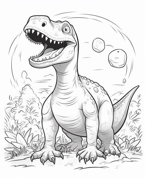 Page t rex coloring sheet images