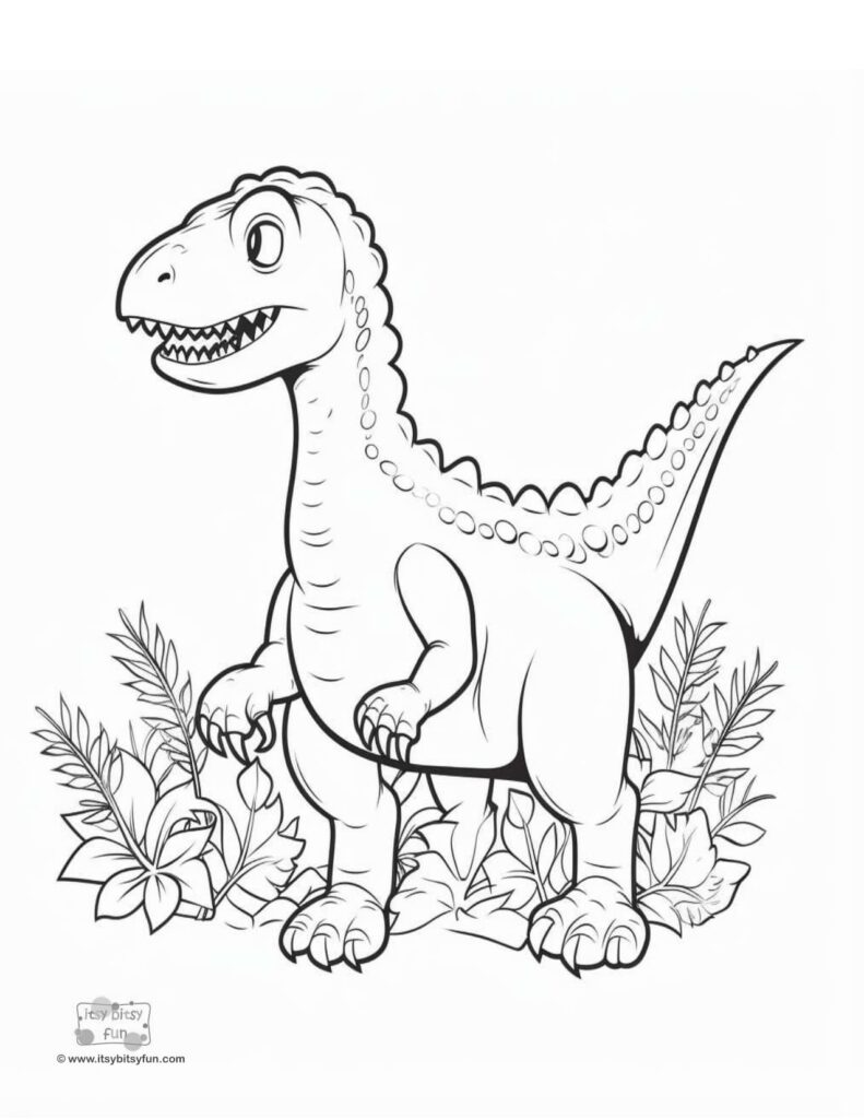 Free printable dinosaur coloring pages