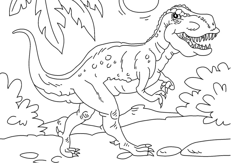 Coloring page dinosaur