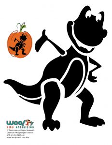 Dinosaur printable pumpkin stencils woo jr kids activities childrens publishing