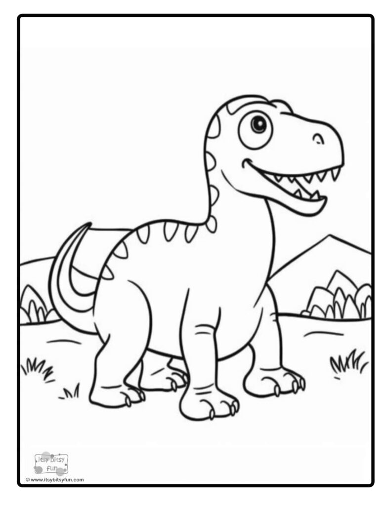Free printable dinosaur coloring pages