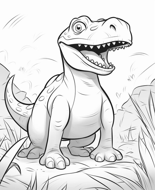 Page t rex coloring sheet images