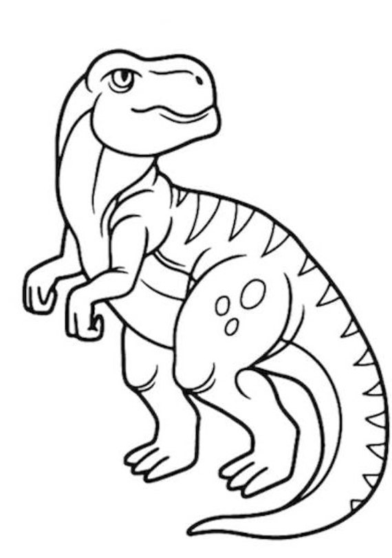 Dinosaur roar printable coloring in pages instant download fun dinosaur shapes