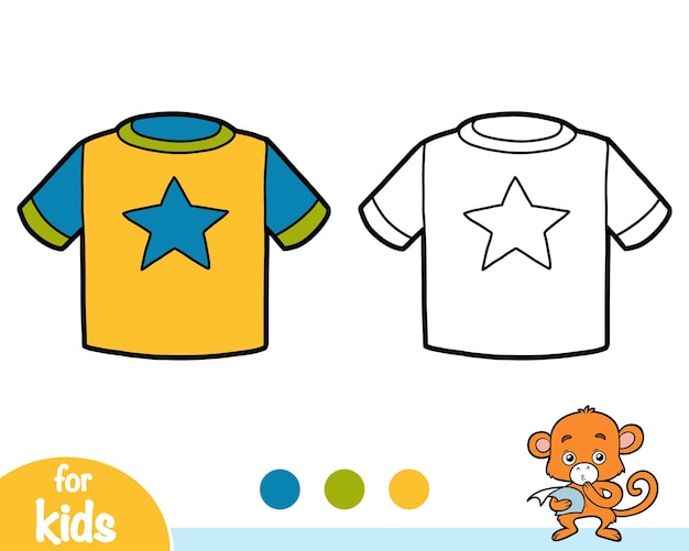 Premium vector coloring book for children t
