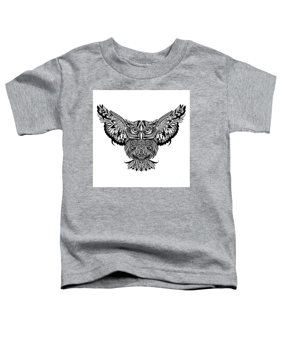 Coloring page coloring book colouring picture with owl drawn i toddler t