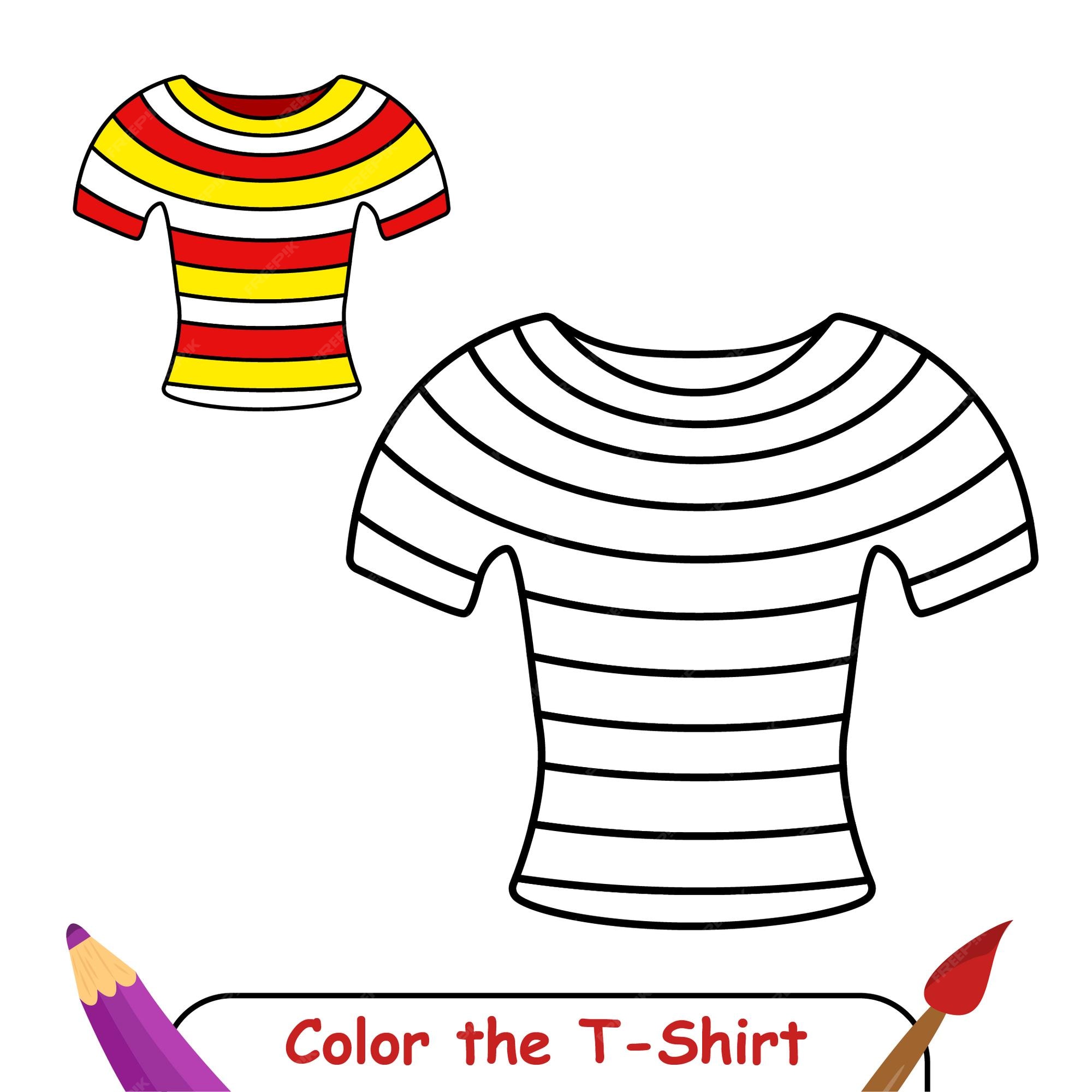 Premium vector coloring book for kids t