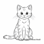 Tabby cat coloring pages
