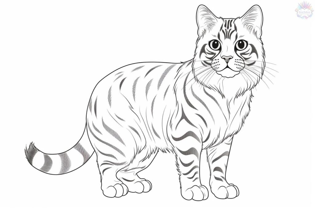 Cat coloring pages