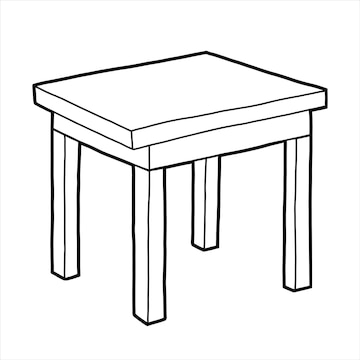 Premium vector coloring book table