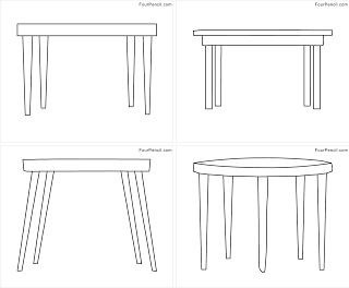 Free printable table coloring pages for kids â