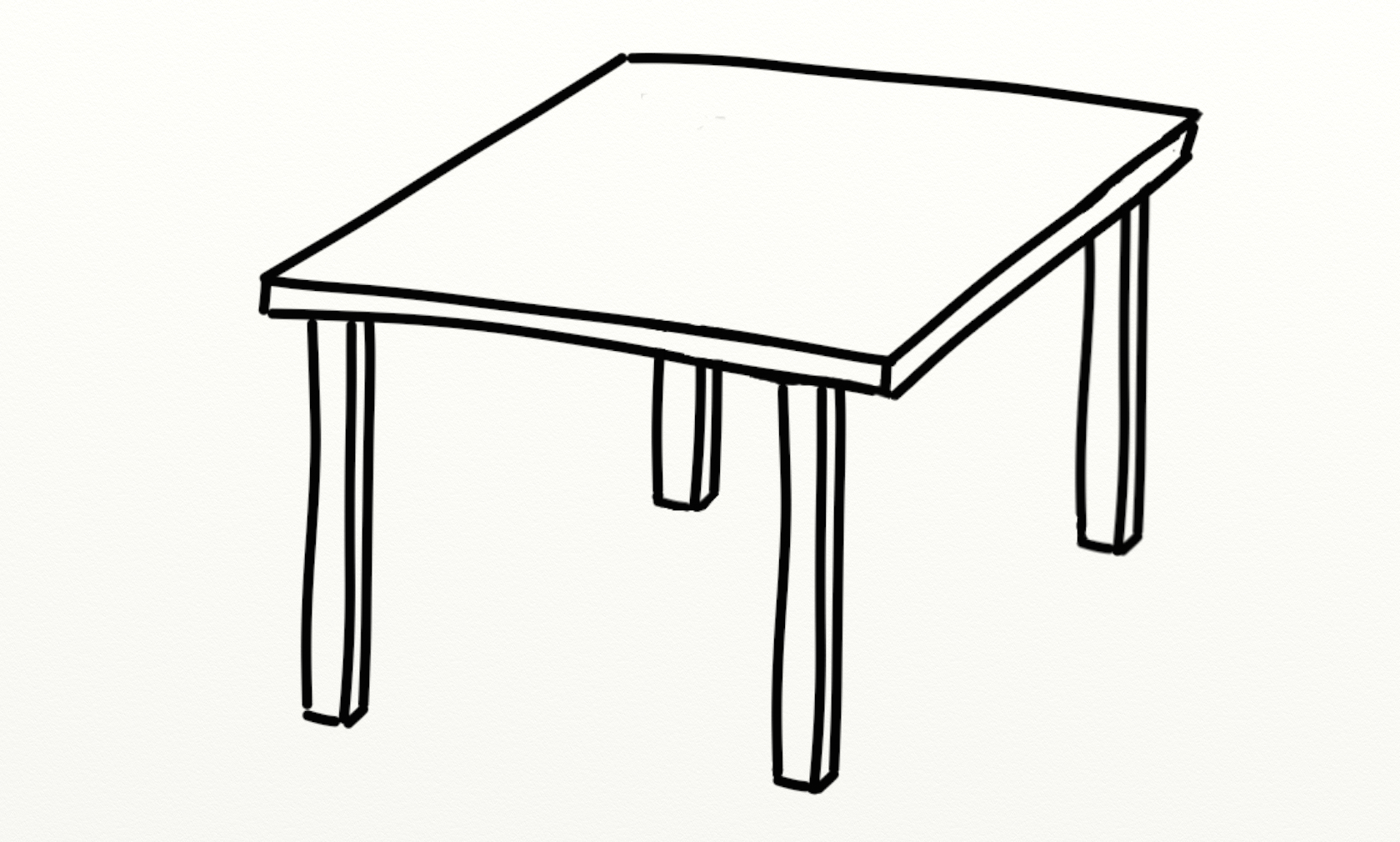 Table coloring pages for kids and adults
