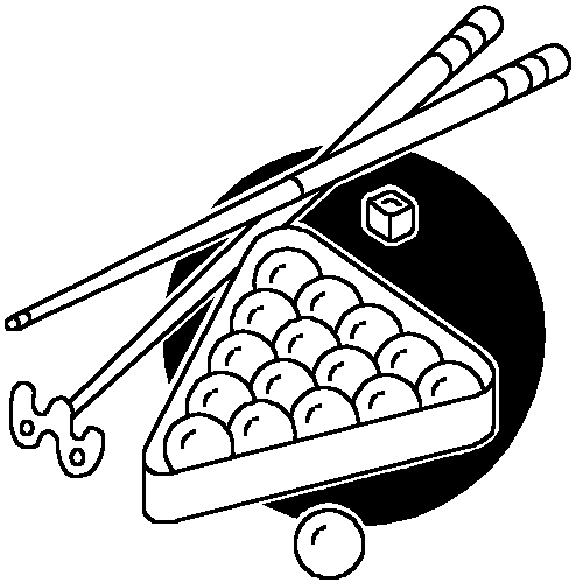 Billiards coloring pages