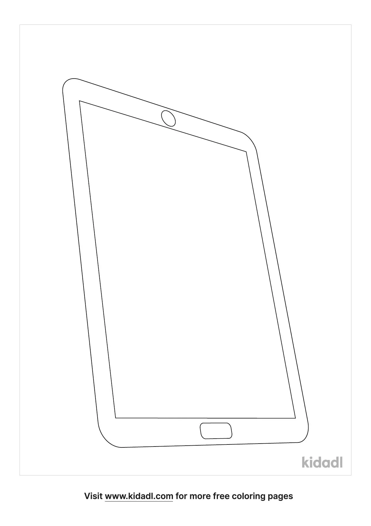 Free tablet coloring page coloring page printables