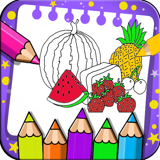 Coloring book fruits â