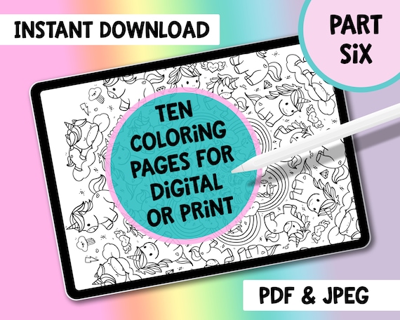 Buy yippee kawaii yay part digital coloring book printable coloring pages adult coloring sheet kids coloring sheet tablet coloring online in india
