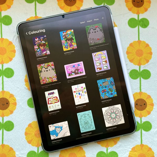 How to use colouring pages on your tablet