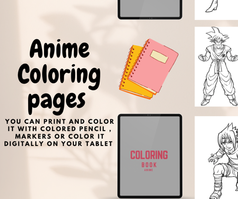 Anime coloring pages