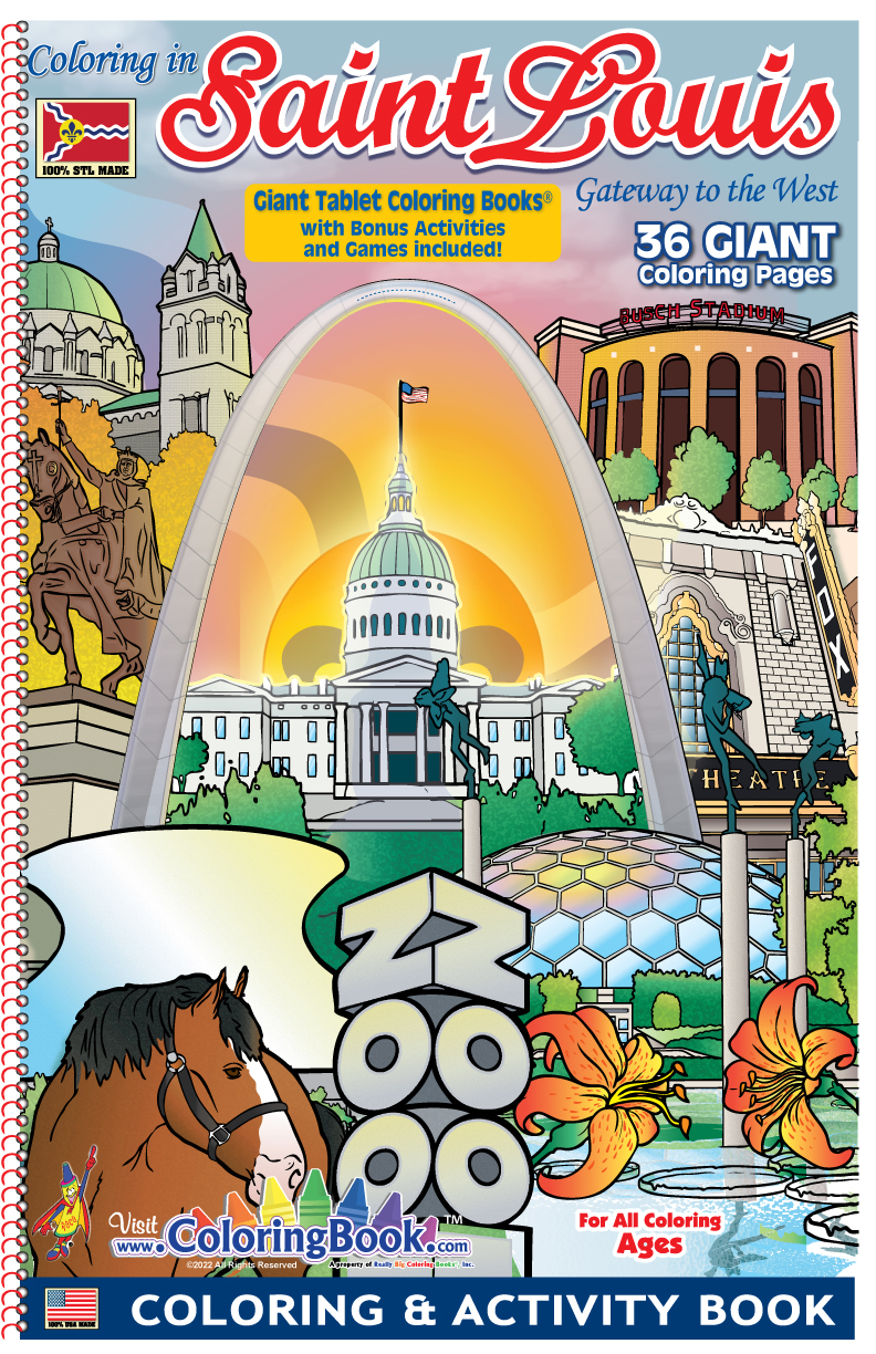 Coloring in saint louis giant tablet coloring book â x â