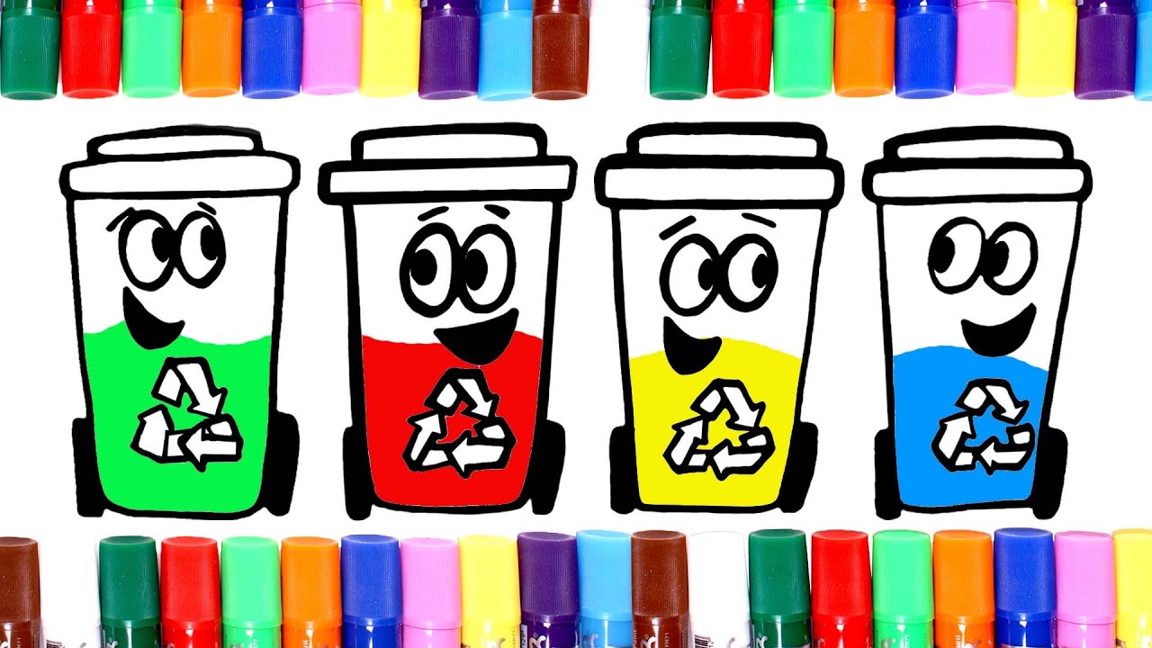 Dibujo de reciclaje para niãos ðâ coo dibujar