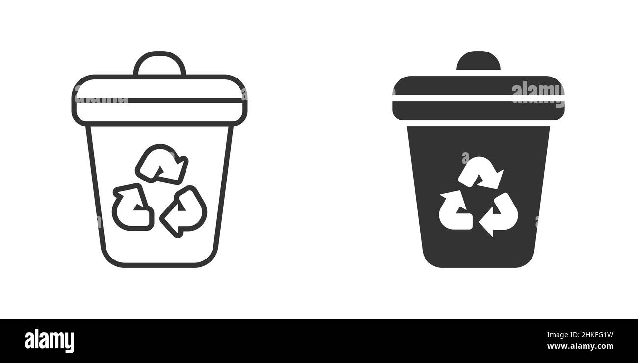Tacho de basura imãgen recortadas de stock