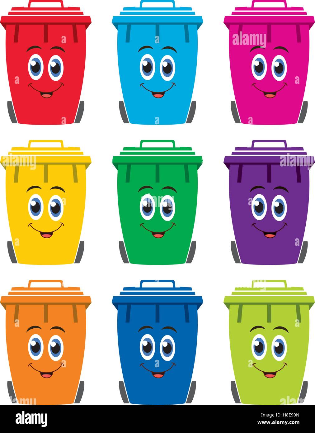 Tacho de reciclaje imãgen vectorial de stock