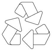 Dibujos de reciclaje para colorear