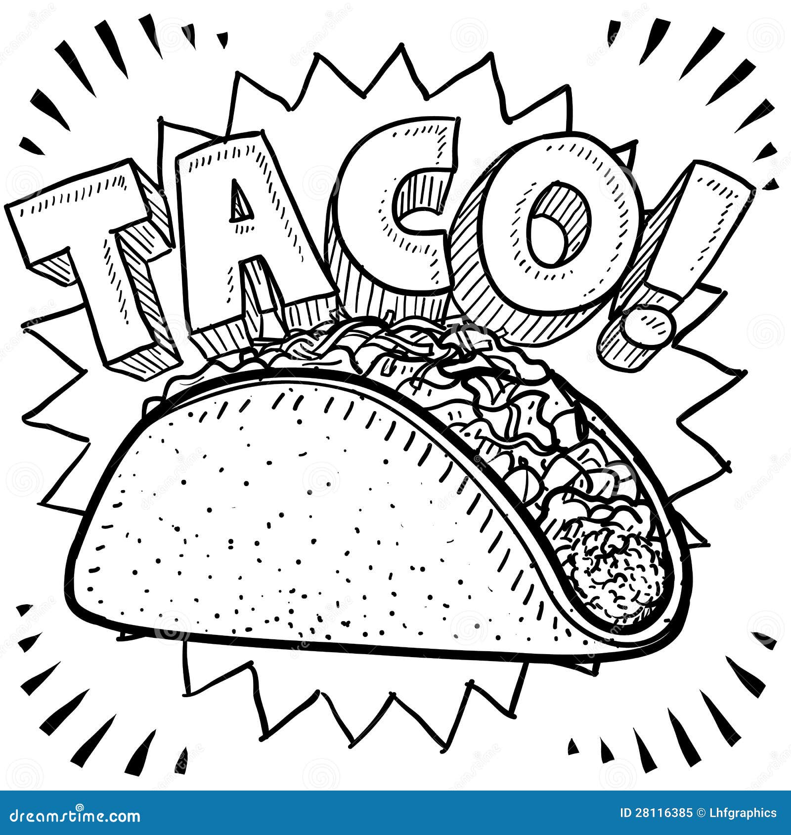 Taco stock illustrations â taco stock illustrations vectors clipart