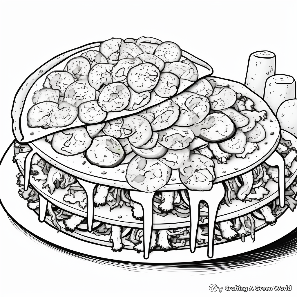 Pizza coloring pages