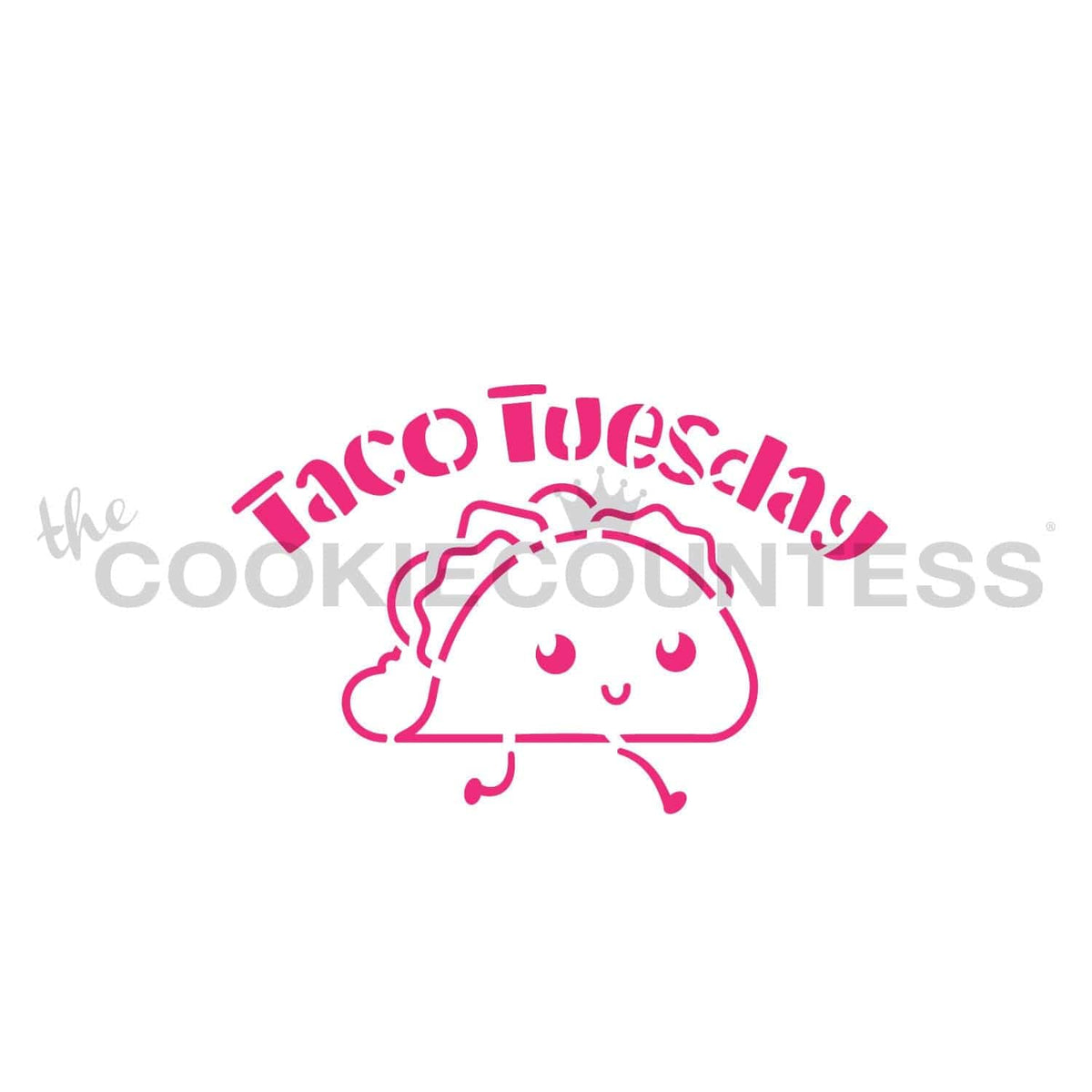 Taco tuesday pyo stencil â the cookie countess