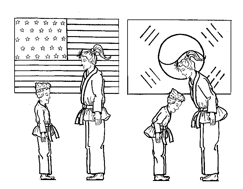 Activity pages engage martial arts