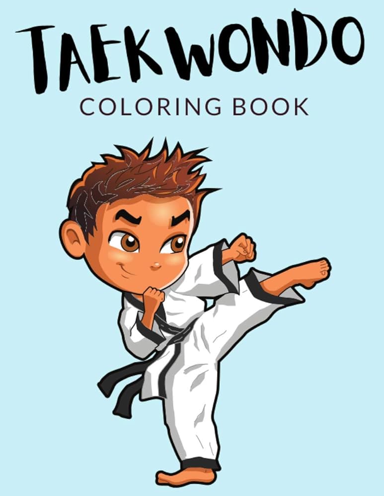 Taekwondo coloring book â taekwondo colouring book for preschoolers over pages to color perfect korean martial art taekwondo coloring books for