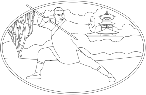 Martial arts coloring page free printable coloring pages