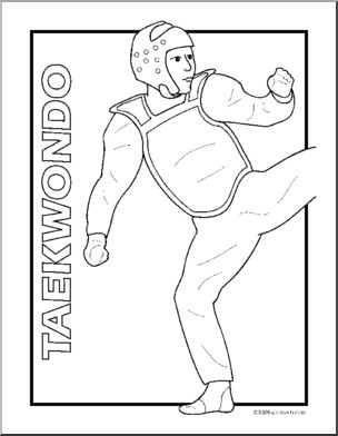 Coloring page sport