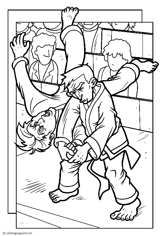 Martial arts coloring pages printable for free download