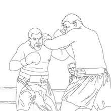 Boxing bat sport coloring pages