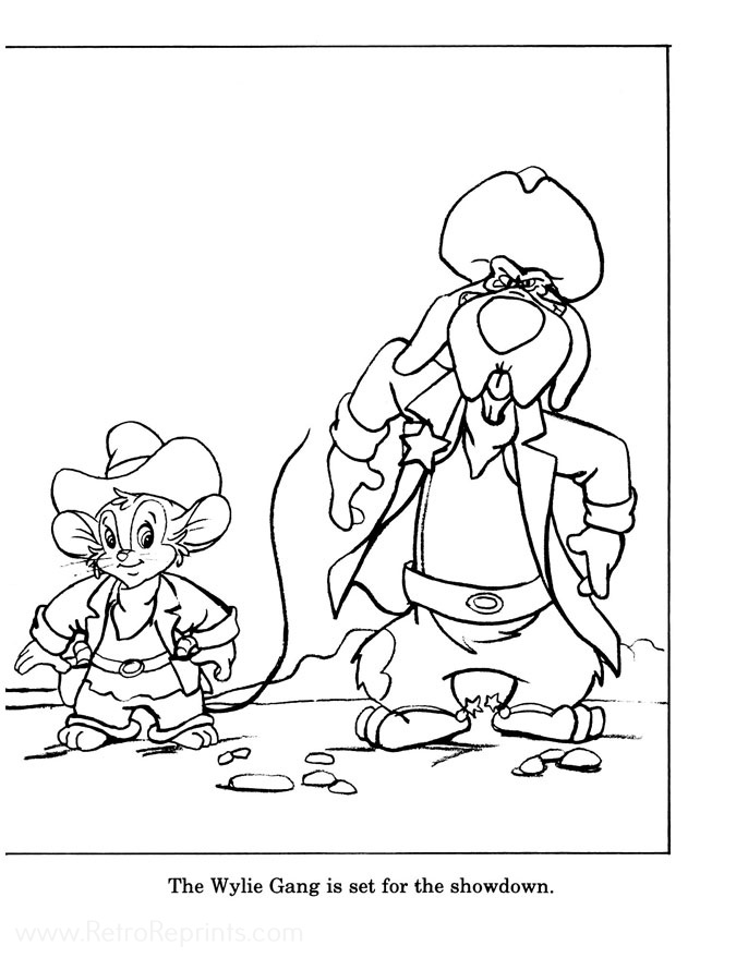 American tail fievel goes west coloring pages coloring books at retro reprints