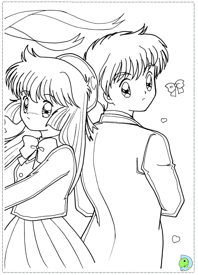 Saint tail coloring page