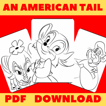 An american tail coloring pages for students preschool pre