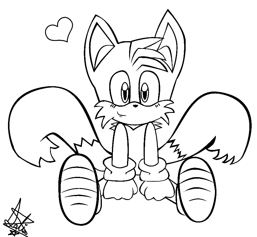 Tails coloring pages printable for free download