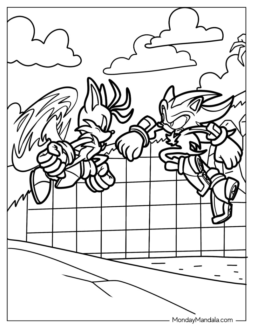 Tails coloring pages free pdf printables