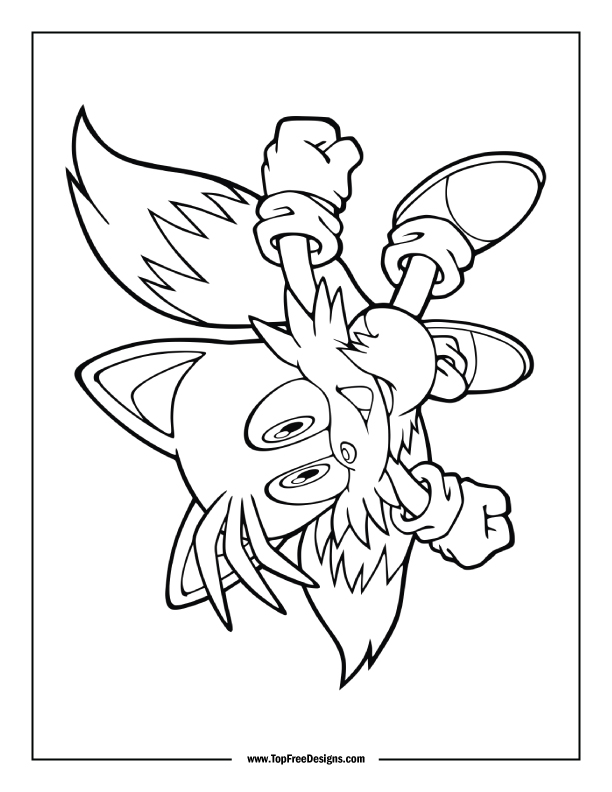 Sonic coloring pages