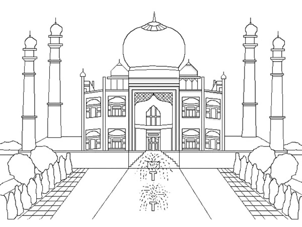 India coloring pages
