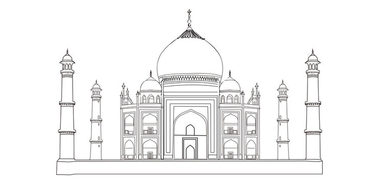 Taj mahal drawing images â browse photos vectors and video