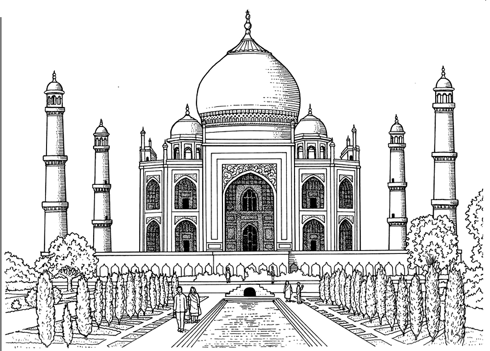 Taj mahal mausoleum in india