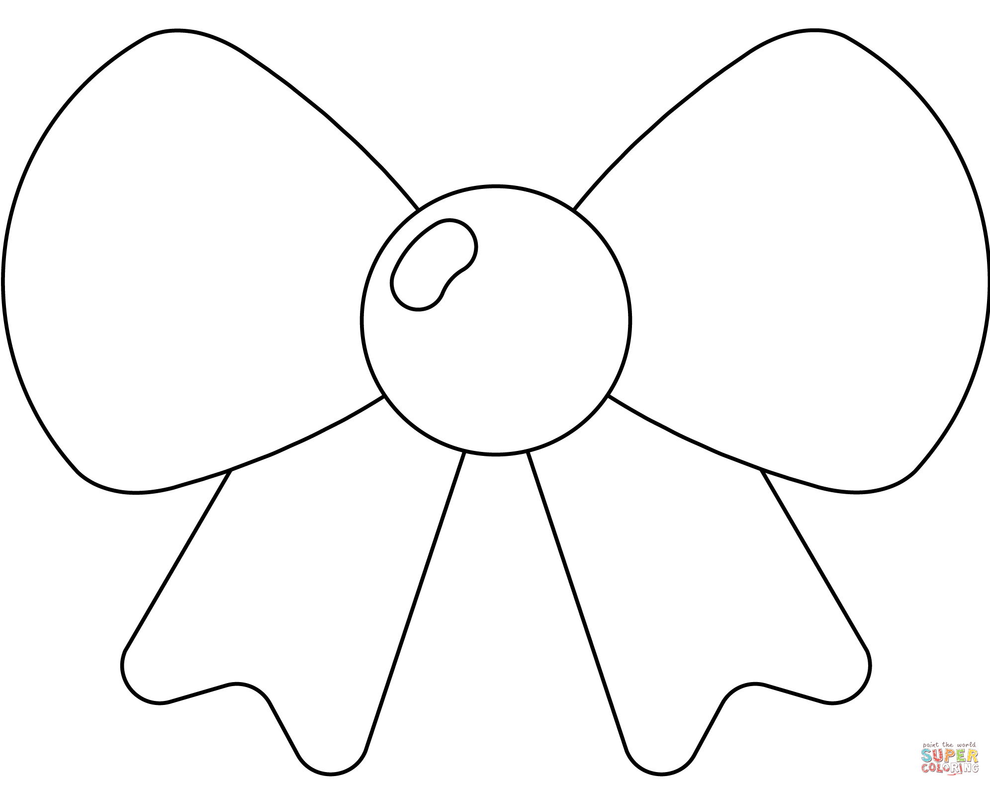 Bow emoji coloring page free printable coloring pages