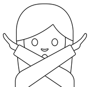 Person bowing emoji coloring page free printable coloring pages