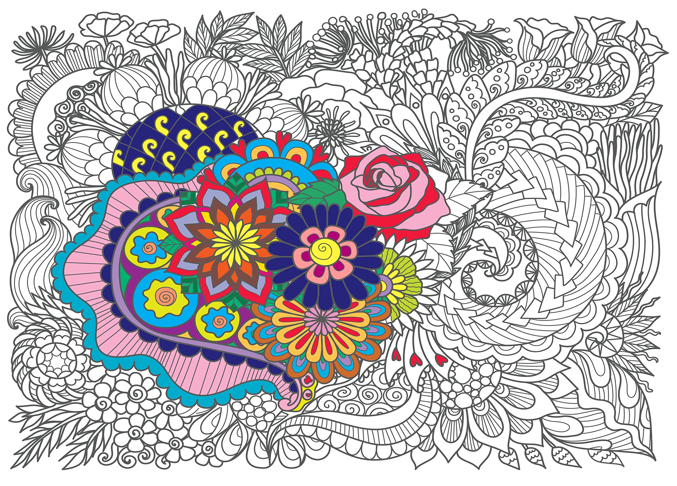 Sjprinter giant coloring poster for kids and adults