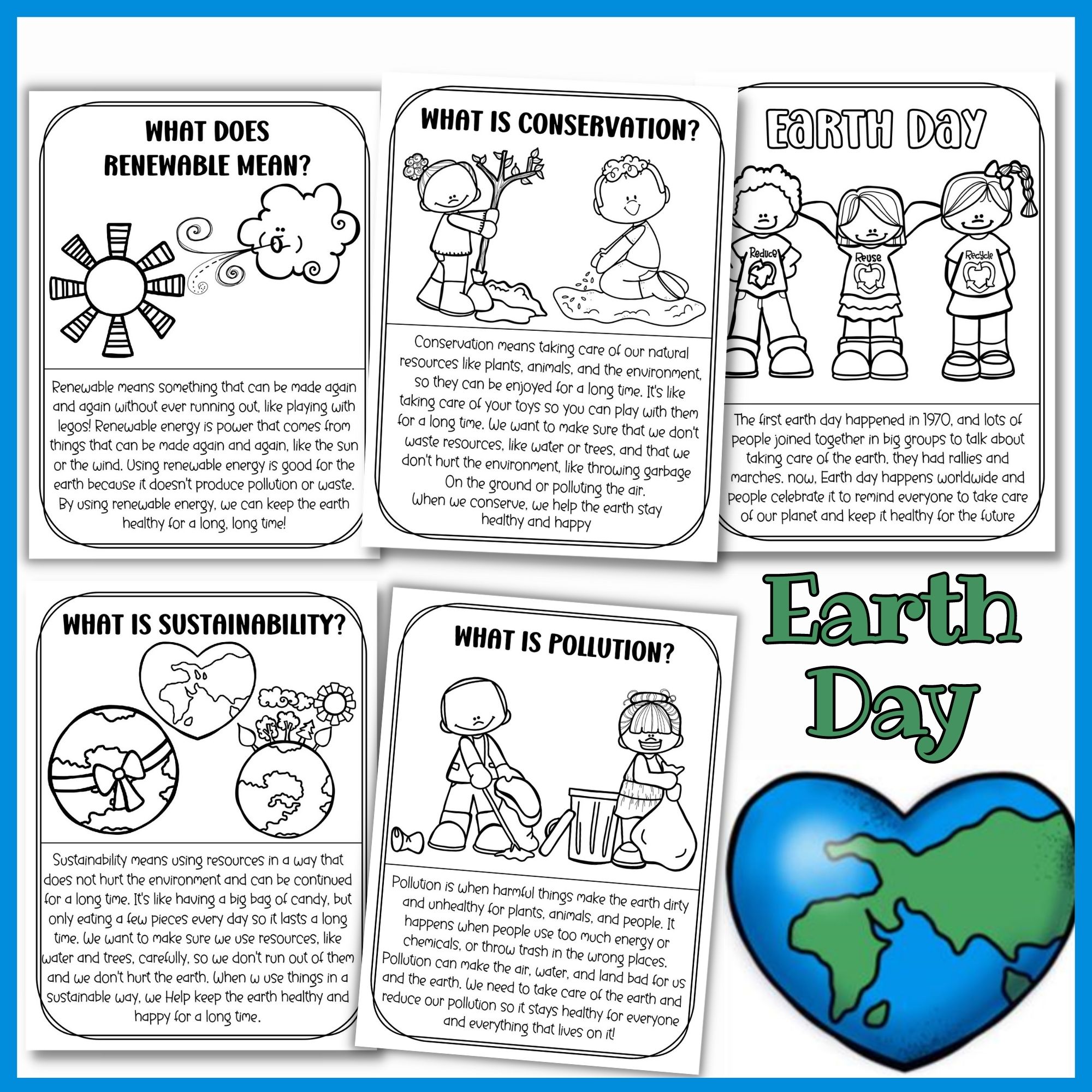 Earth day coloring pages coloring worksheets made by teachers